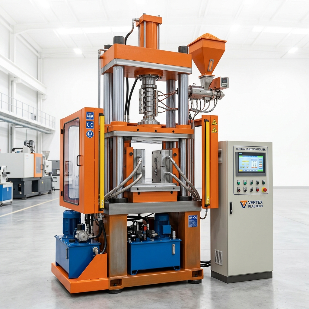 Vertical Plastic Injection Moulding Machine — Saba Engineering Works